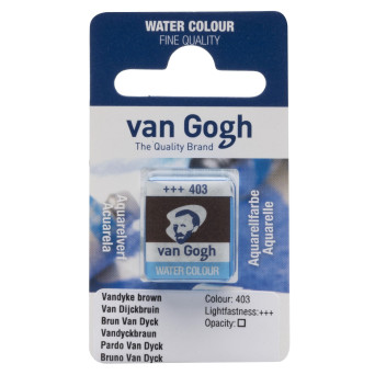 Watercolor pan paint - Van Gogh - 403 Vandyke Brown