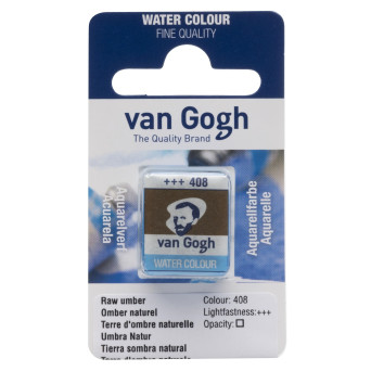 Farba akwarelowa w kostce - Van Gogh - 408 Raw Umber