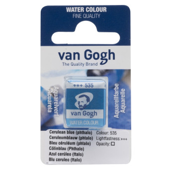 Watercolor pan paint - Van Gogh - 535 Cerulean Blue Phthalo