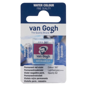 Watercolor pan paint - Van Gogh - 567 Permanent Red Violet