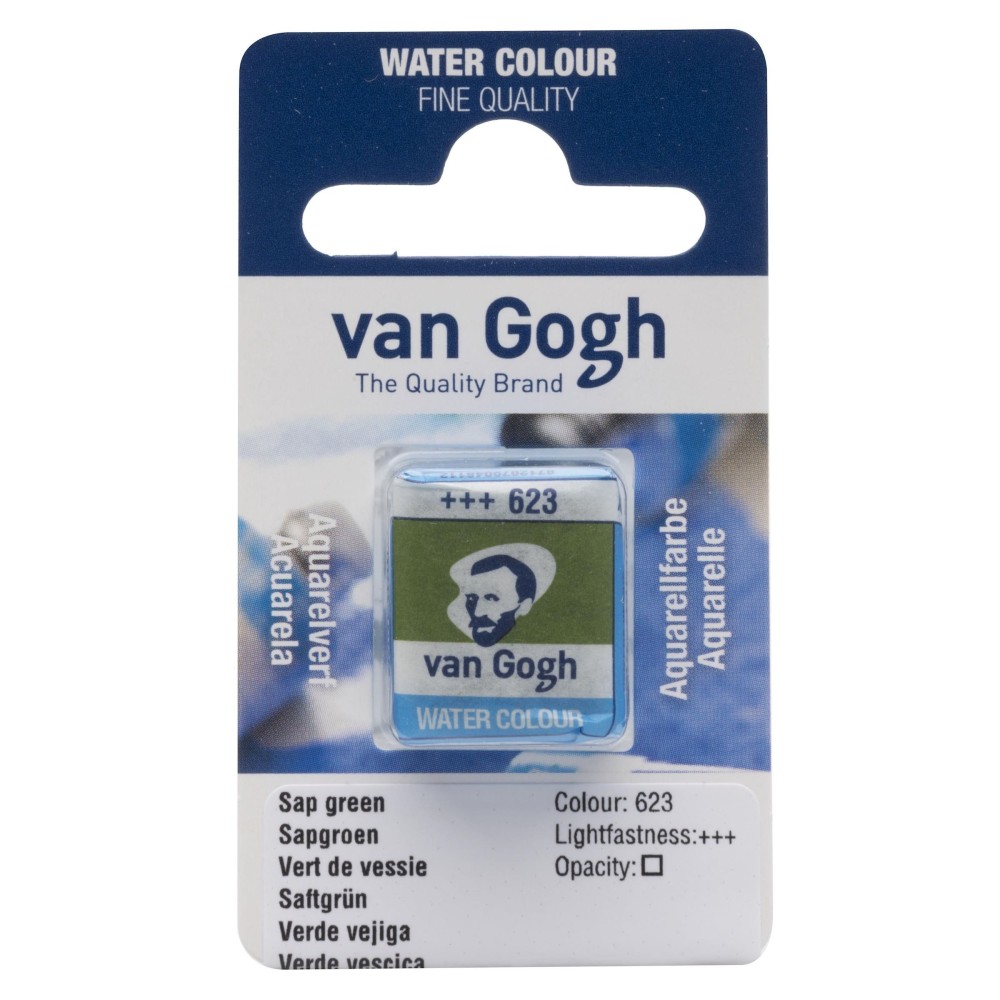 Watercolor pan paint - Van Gogh - 623 Sap Green