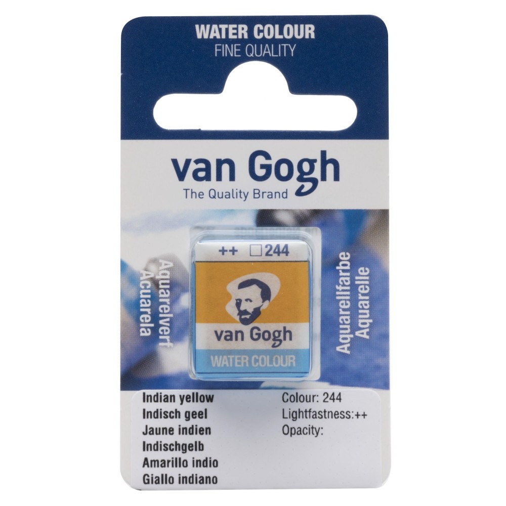Farba akwarelowa w kostce - Van Gogh - 244 Indian Yellow