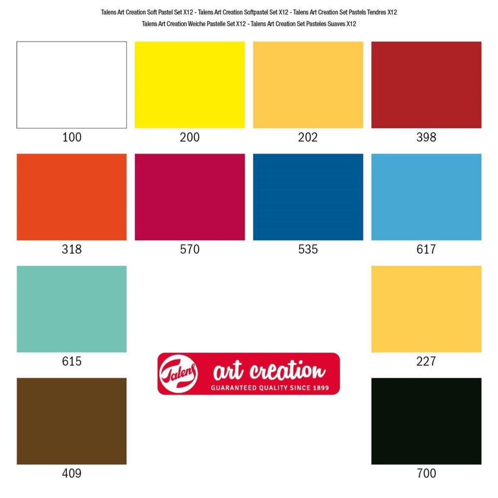 Set of soft pastels - Talens Art Creation - 12 colors