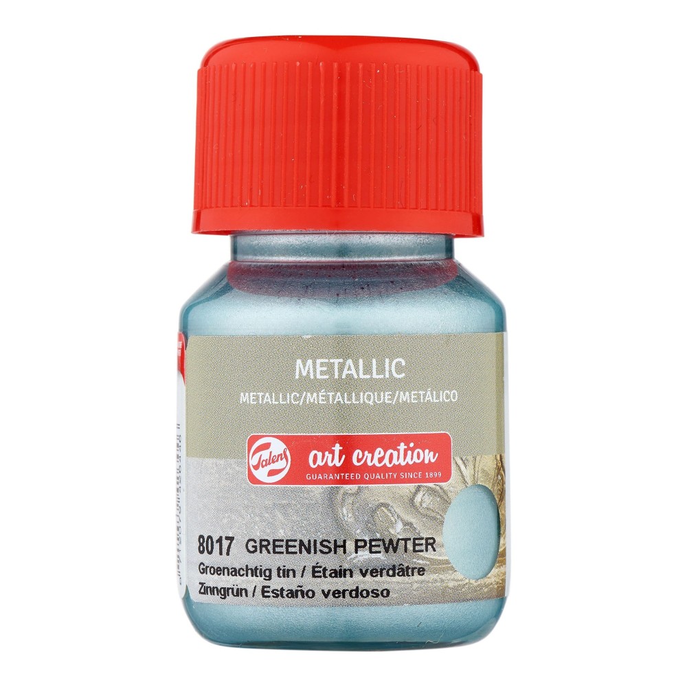 Metallic paint - Talens Art Creation - Greenish Pewter, 30 ml