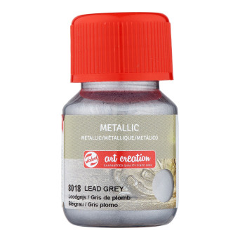 Metallic paint - Talens Art Creation - Lead Grey, 30 ml