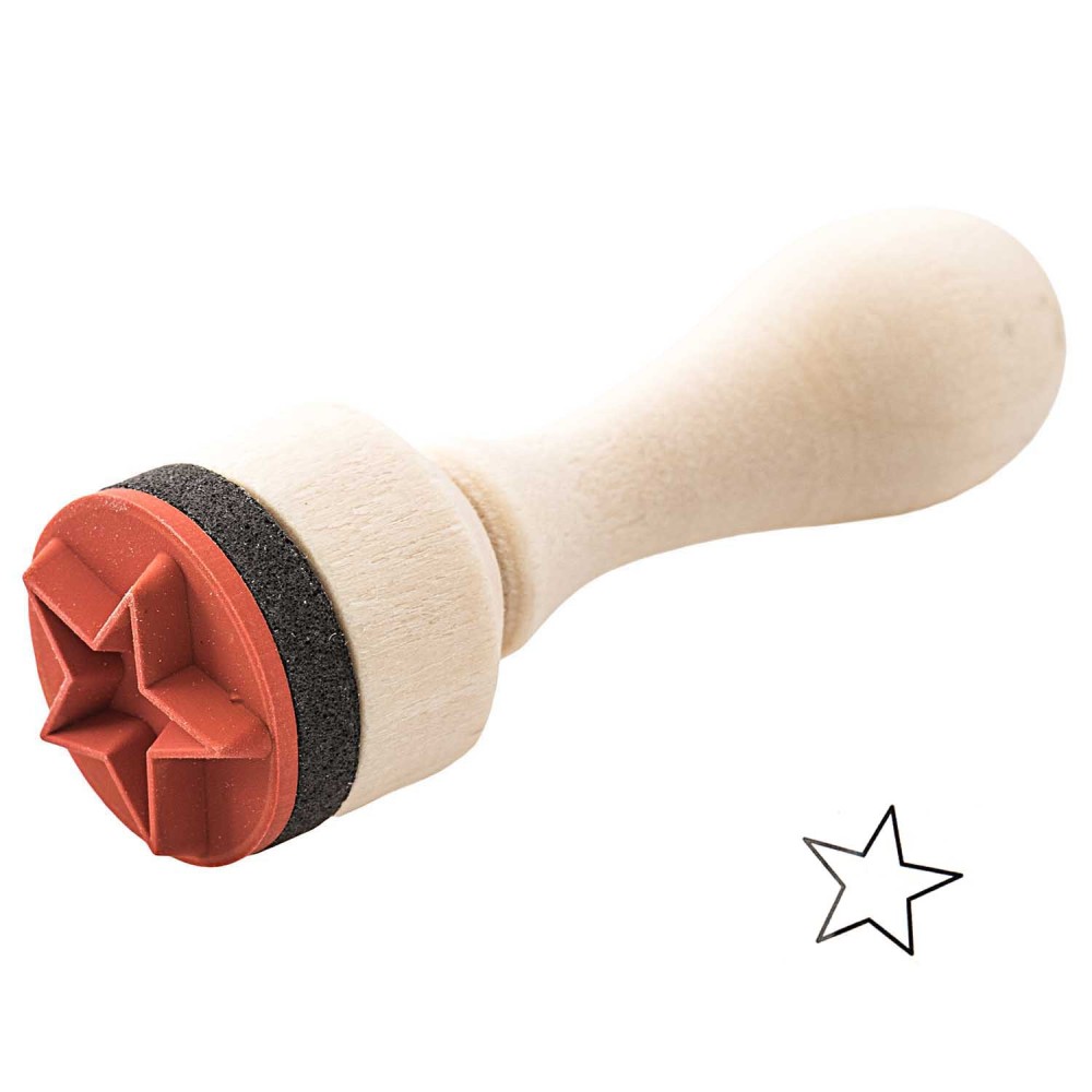 Mini rubber stamp - Rico Design - Star