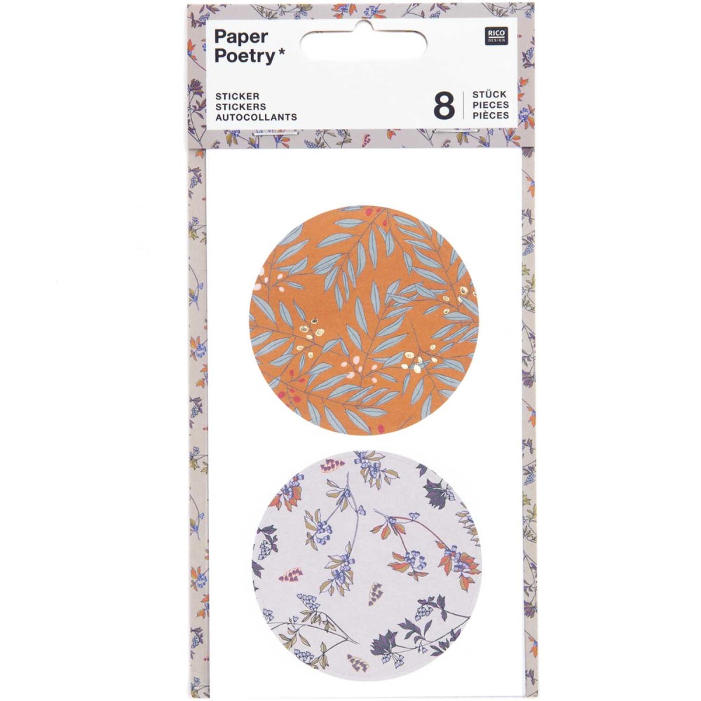 Stickers - Paper Poetry - big plants, 8 pcs.