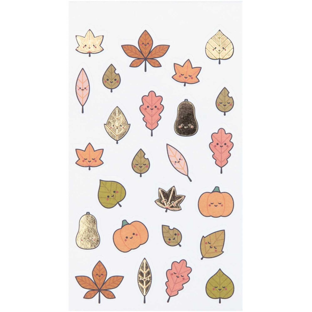 Stickers - Paper Poetry - fall leaves, 68 pcs.