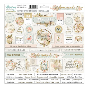 Set of stickers 30 x 30 cm - Mintay - english version, Homemade