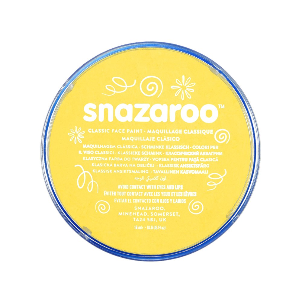 Farba do malowania twarzy - Snazaroo - żółta, 18 ml