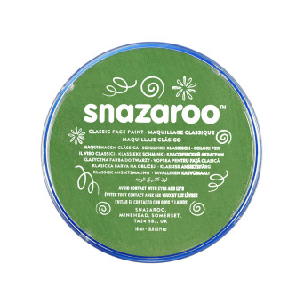 Farba do malowania twarzy - Snazaroo - zielona, 18 ml