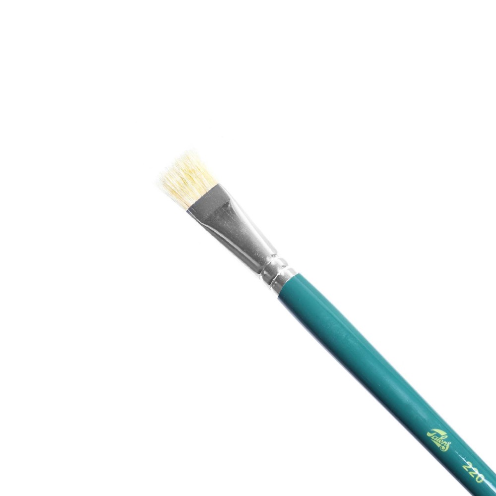 Flat, natural bristle brush - Talens - oil and acrylics, size 16