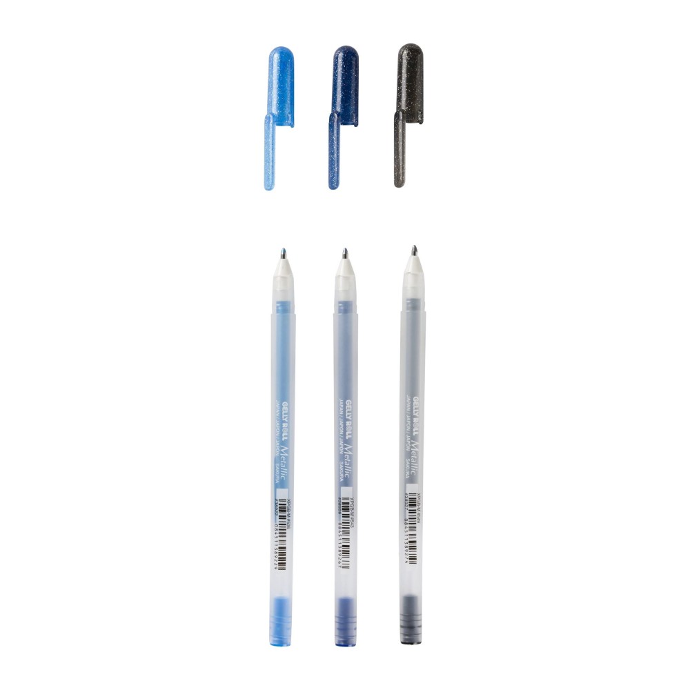 Set of Gelly Roll pen set - Sakura - Metallic Ocean, 3 pcs.