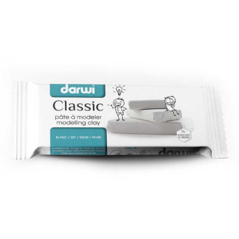 Glinka, masa plastyczna Classic - Darwi - biała, 500 g