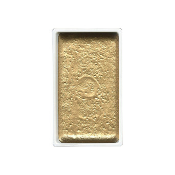 Farba akwarelowa w kostce Gansai Tambi - Kuretake - Gold