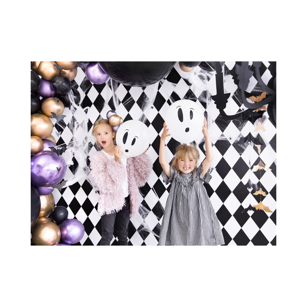 Blacklight balloons Boo! - 27 cm, 3 pcs.