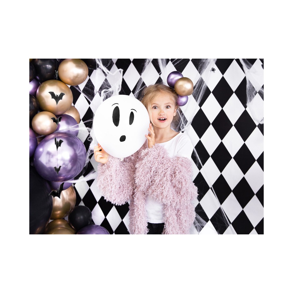 Balony świecące UV Boo! - 27 cm, 3 szt.