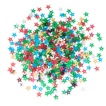 Decorative sequins Stars - DpCraft - colorful, 15 g