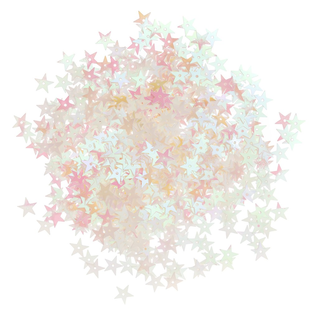 Decorative sequins Stars - DpCraft - opalescent, 15 g
