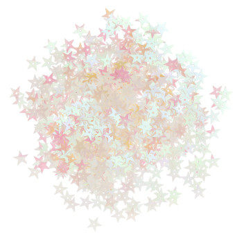 Decorative sequins Stars - DpCraft - opalescent, 15 g