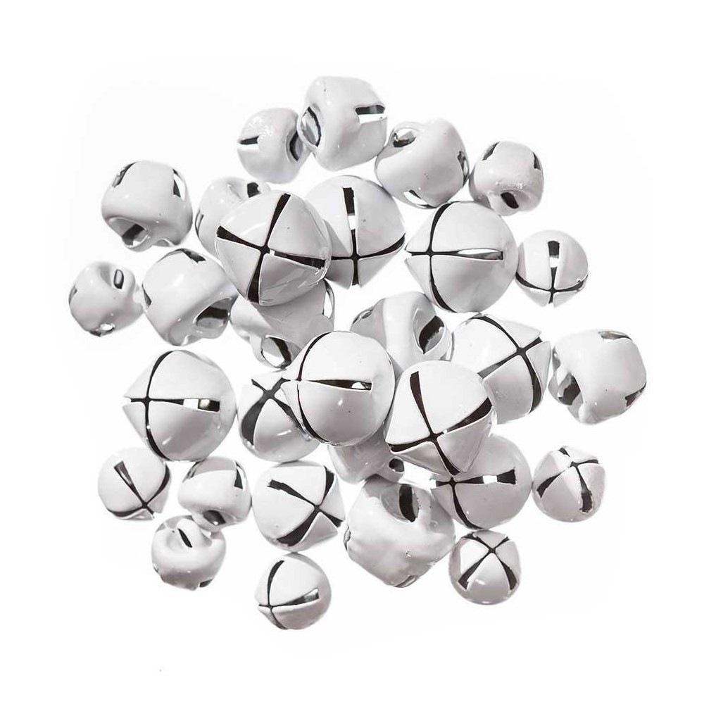 Craft Bells - DpCraft - white, 30 pcs.