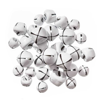 Craft Bells - DpCraft - white, 30 pcs.