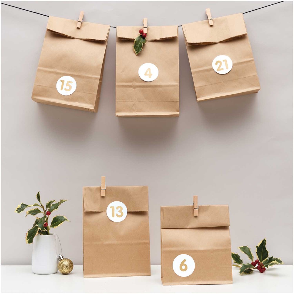 Advent calendar - Paper Poetry - kraft, 24 pcs.
