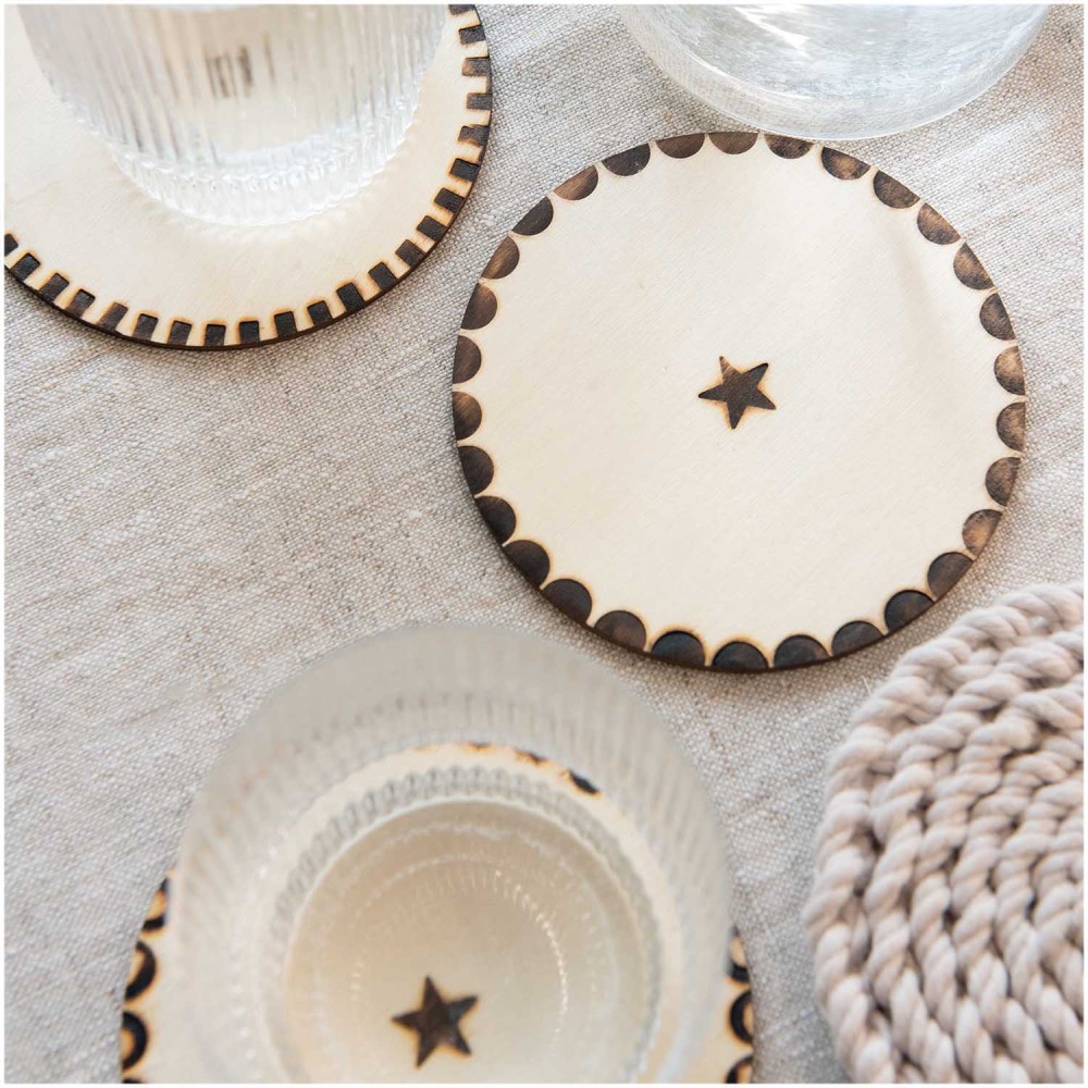 Pyrography stamps set - Rico Design - 5 pcs.