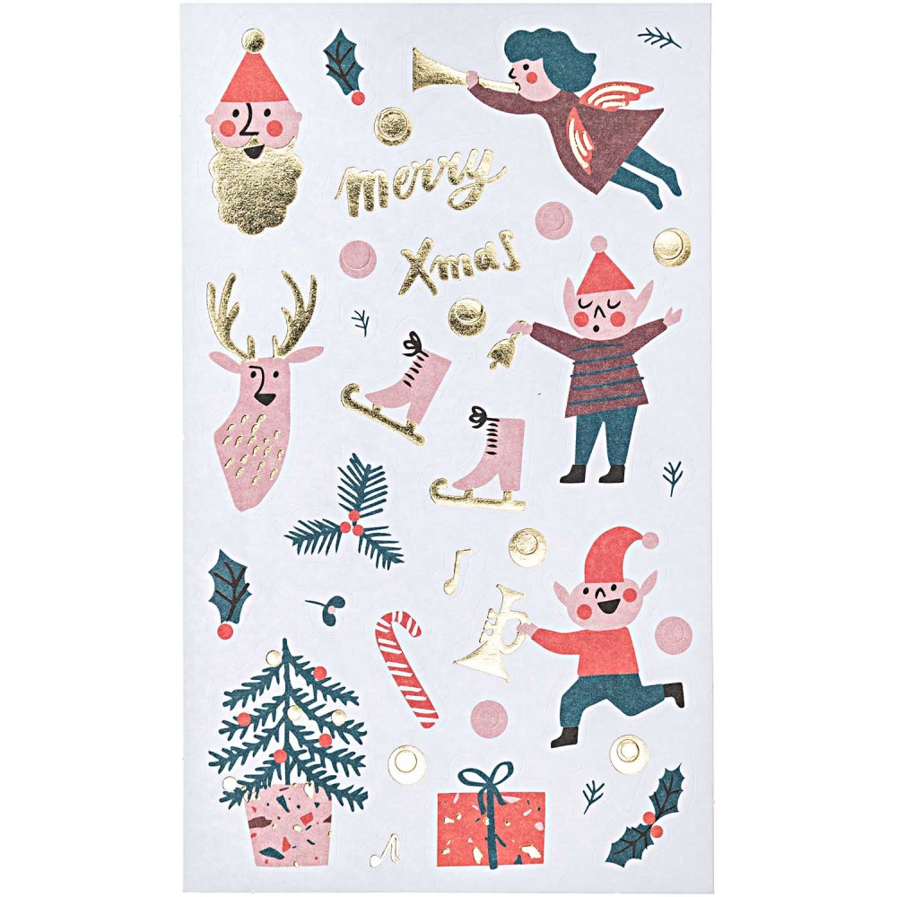 Christmas stickers - Paper Poetry - Jolly Christmas, 80 pcs.