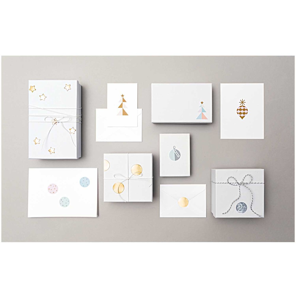 Christmas 3D stickers - Paper Poetry - Fir trees, 4 pcs