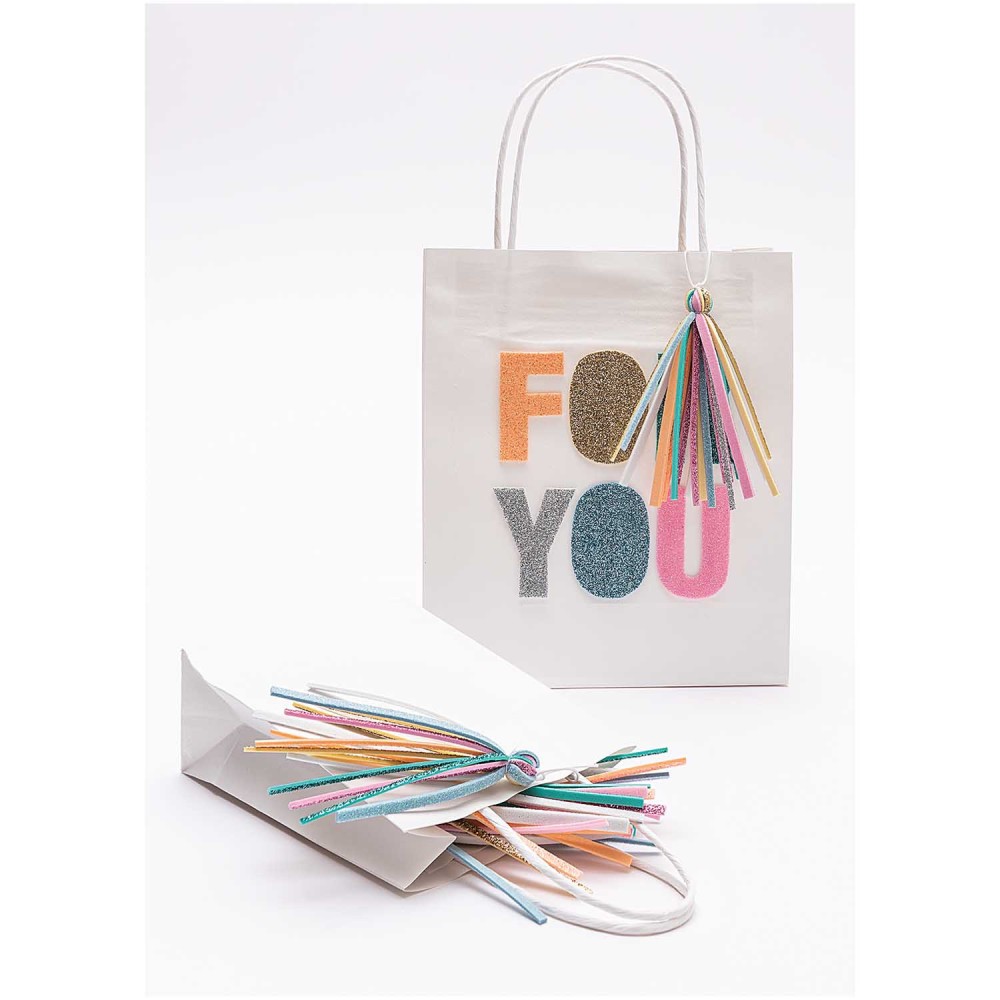 Glitter foam set 20 x 30 cm - Rico Design - pastel, 10 colors, 10 pcs.