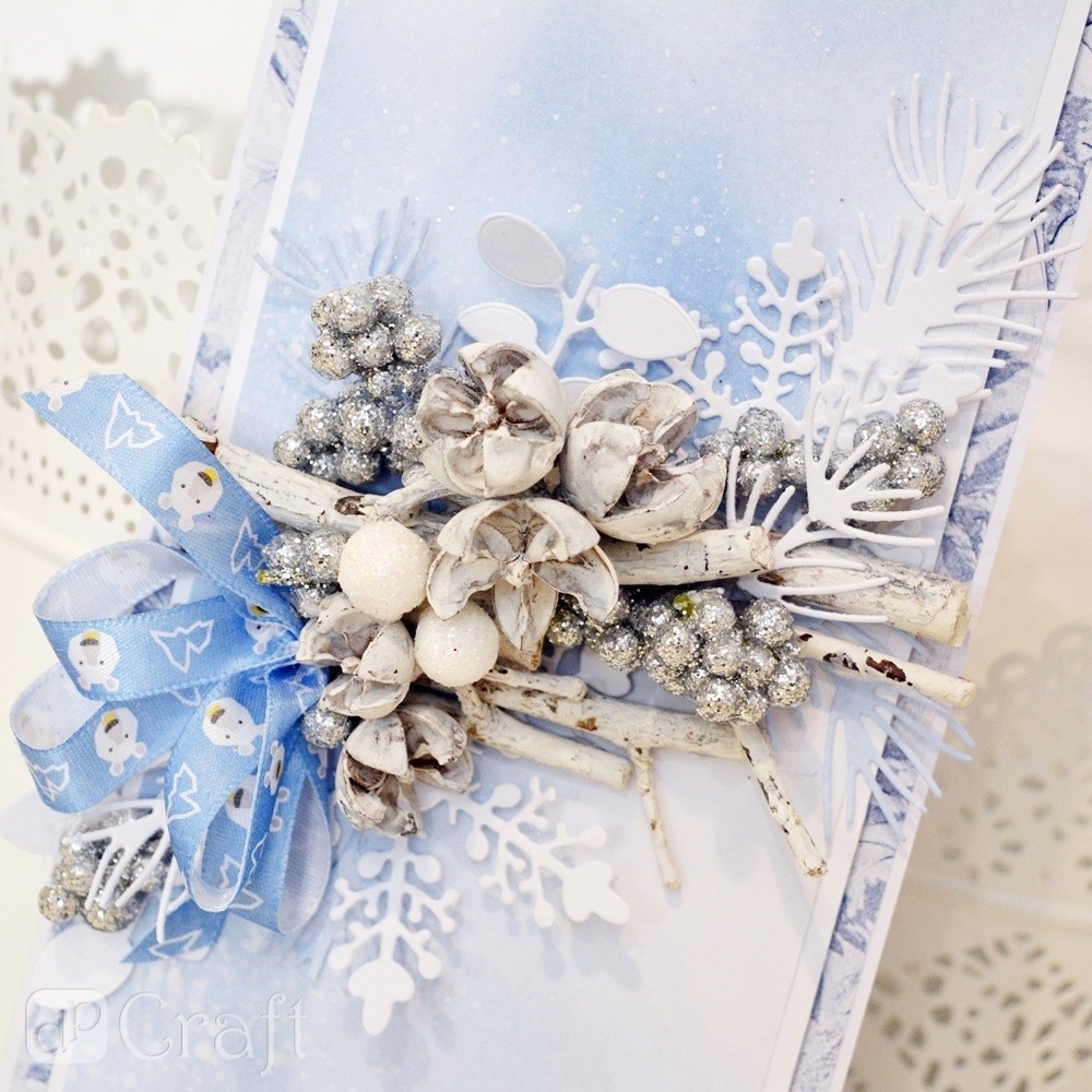 Frosted berries - DpCraft - white, 2 bundles