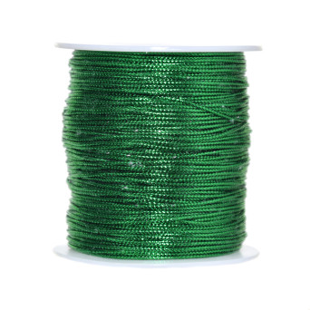 Decorative metallized twin - green, 1 mm x 100 m