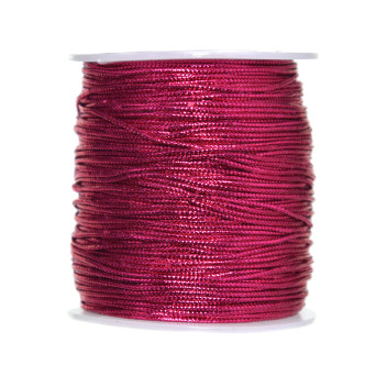 Decorative metallized twin - pink, 1 mm x 100 m