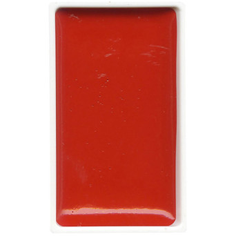 Watercolor paint pan Gansai Tambi - Kuretake - Cadmium Scarlet