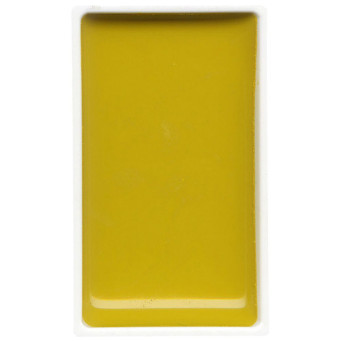 Watercolor paint pan Gansai Tambi - Kuretake - Aureolin