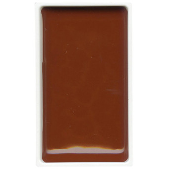 Watercolor paint pan Gansai Tambi - Kuretake - Burnt Sienna