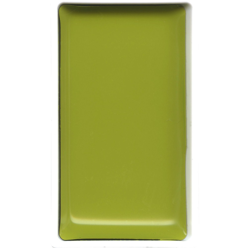 Farba akwarelowa w kostce Gansai Tambi - Kuretake - Greenish Yellow