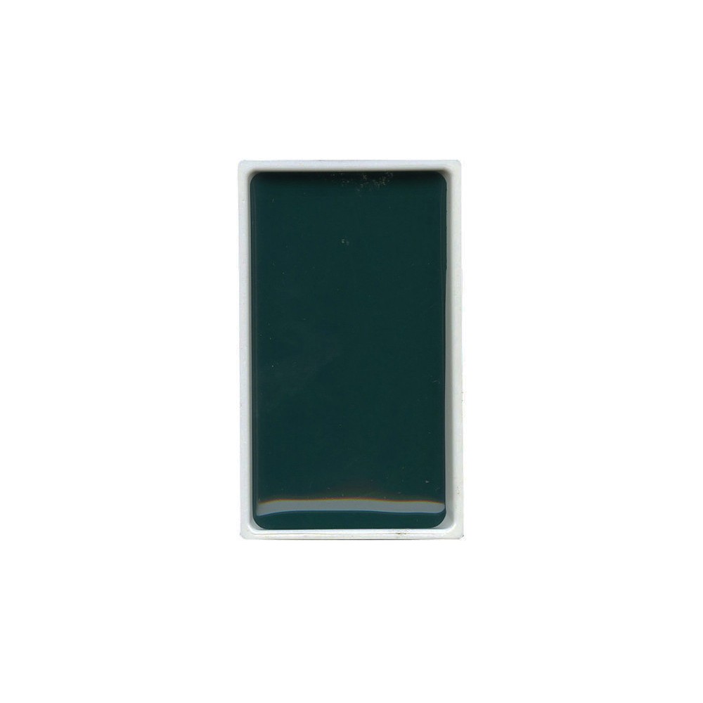 Farba akwarelowa w kostce Gansai Tambi - Kuretake - Turquoise Green Deep