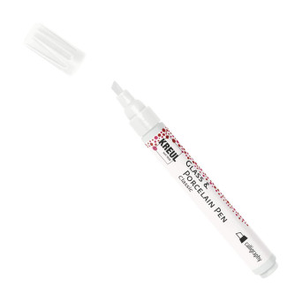 Glass & Porcelain Calligraphy Classic pen - Kreul - white
