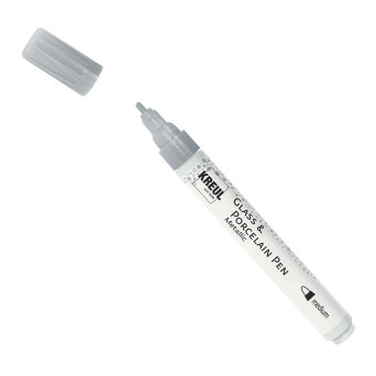 Glass & Porcelain Pen Metallic - Kreul - silver