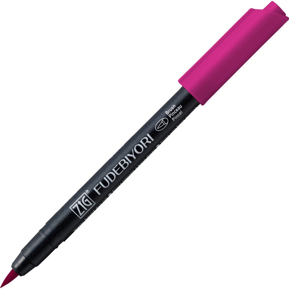 Pisak pędzelkowy Zig Fudebiyori - Kuretake - Dark Pink