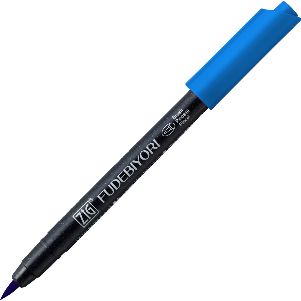 Zig Fudebiyori Brush Pen - Kuretake - Persian Blue