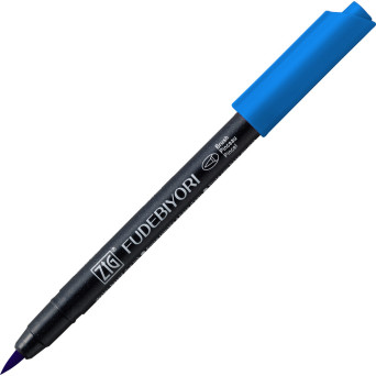Zig Fudebiyori Brush Pen - Kuretake - Persian Blue