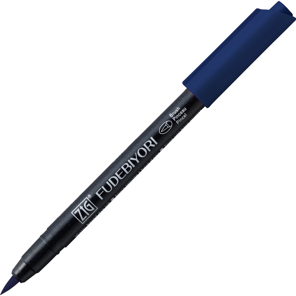 Pisak pędzelkowy Zig Fudebiyori - Kuretake - Deep Blue