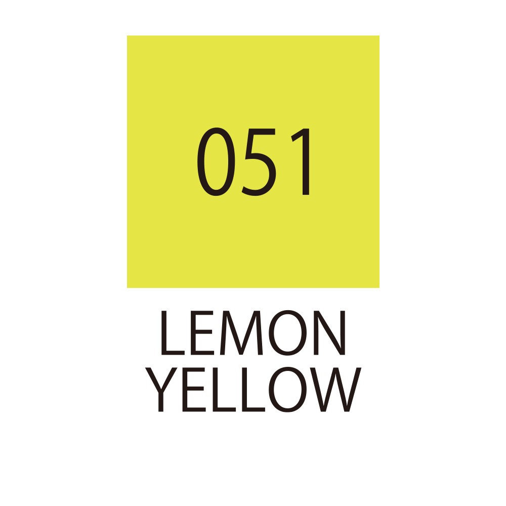 Pisak pędzelkowy Zig Fudebiyori - Kuretake - Lemon Yellow