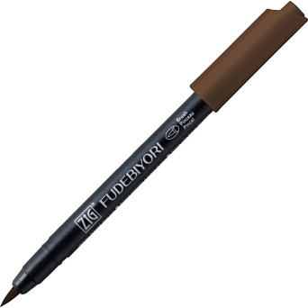 Pisak pędzelkowy Zig Fudebiyori - Kuretake - Dark Brown