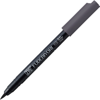 Zig Fudebiyori Brush Pen - Kuretake - Gray