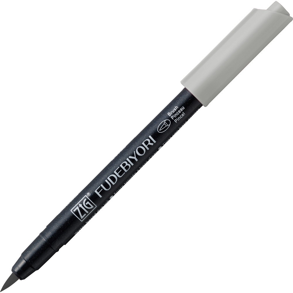 Pisak pędzelkowy Zig Fudebiyori - Kuretake - Light Gray