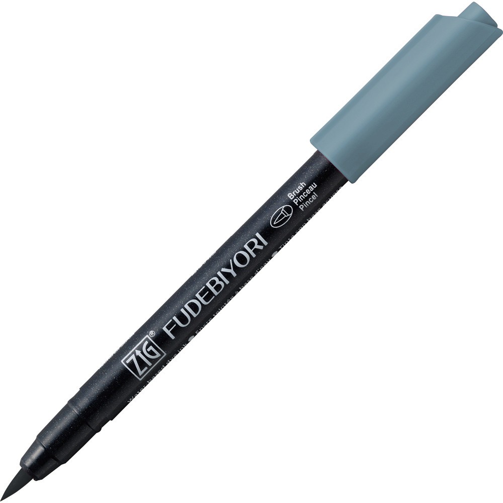 Pisak pędzelkowy Zig Fudebiyori - Kuretake - Blue Gray